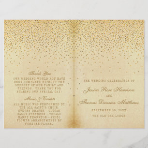 Lámina La colección de Bodas Glam Gold Confetti