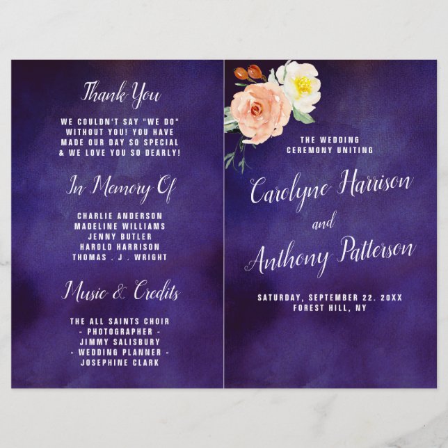 Lámina La colección de Bodas Romance In Bloom (Anverso)