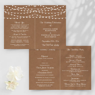 Lámina La colección de Bodas Rustic Kraft Lights