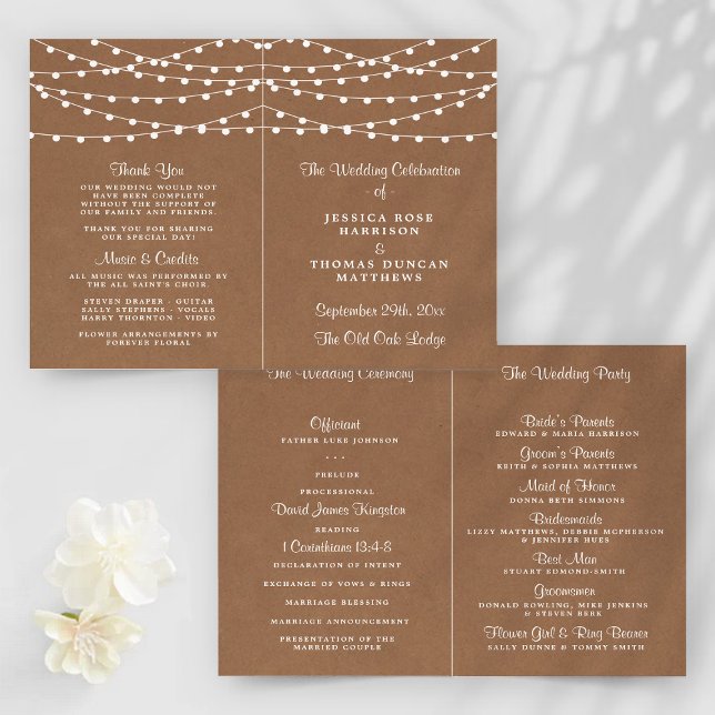 Lámina La colección de Bodas Rustic Kraft Lights (Subido por el creador)