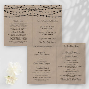 Lámina La colección de Bodas Rustic Kraft Lights