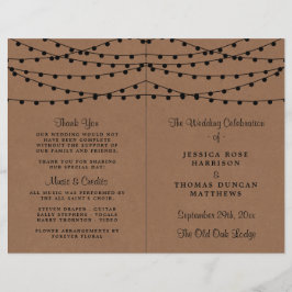 Lámina La colección de Bodas Rustic Kraft Lights