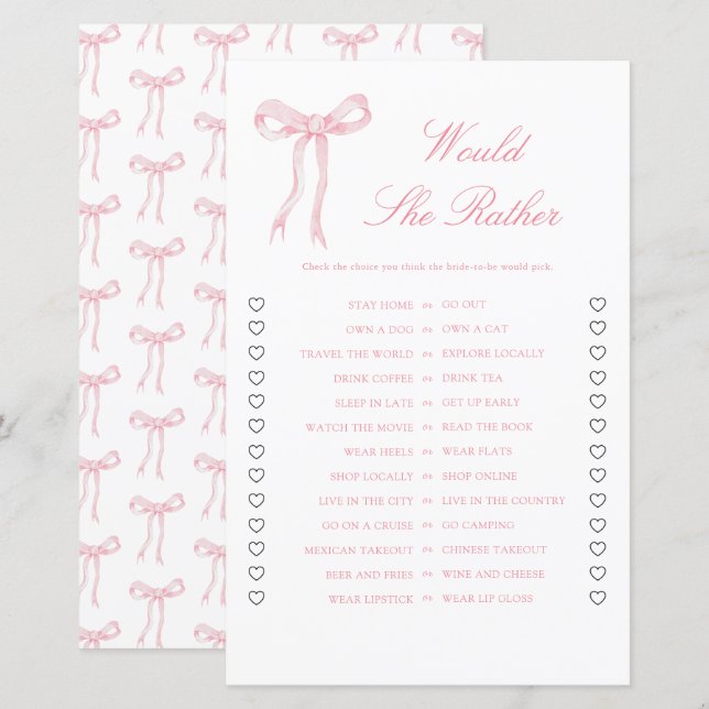 Lámina La Ducha Británica De Bow Rosa Prefiere Jugar (Anverso / Reverso)