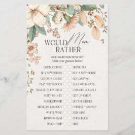 Lámina la ducha de bebé florida y rubia preferiría jugar