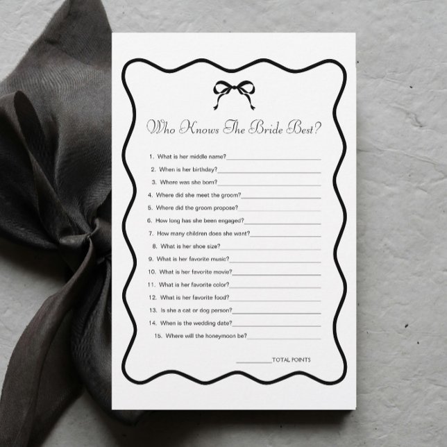 Lámina La ducha de novia Black Bow que conoce el juego de (Subido por el creador)