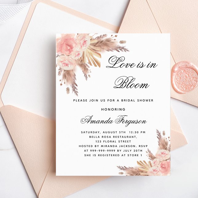 Lámina La ducha de novia el amor la flor invitación flora (Subido por el creador)