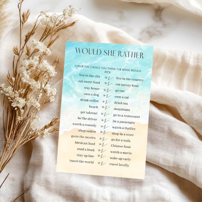 Lámina La Ducha De Novias De Summer Beach Prefiere Jugar (Subido por el creador)