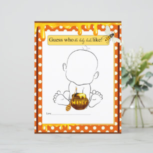 Lámina La dulce abeja de miel que va a nacer se ve como u
