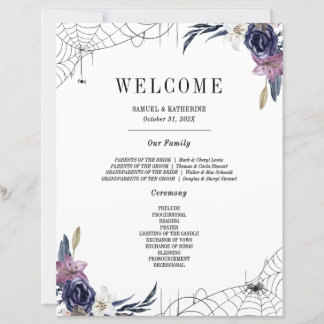 Lámina La familia de Bodas de Halloween presenta el signo