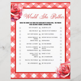 Lámina La Fiesta De Bachelorette Rosa Prefiere El Juego