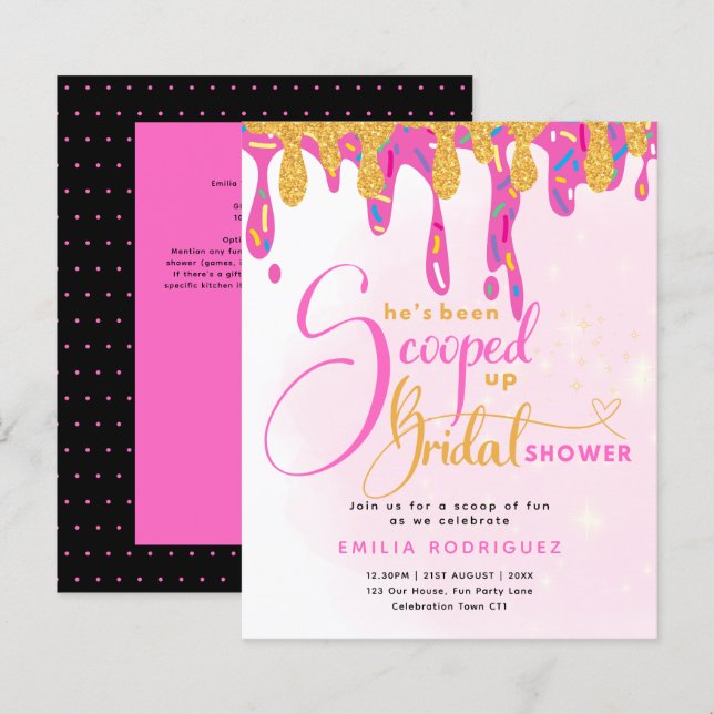 Lámina La han sacado de la ducha nupcial de helado (Anverso / Reverso)