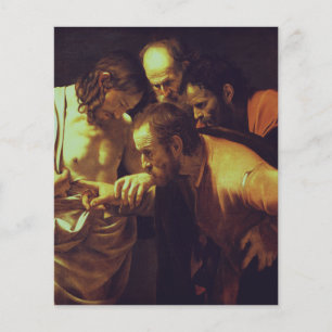 Lámina La incredulidad de Santo Tomás por Caravaggio