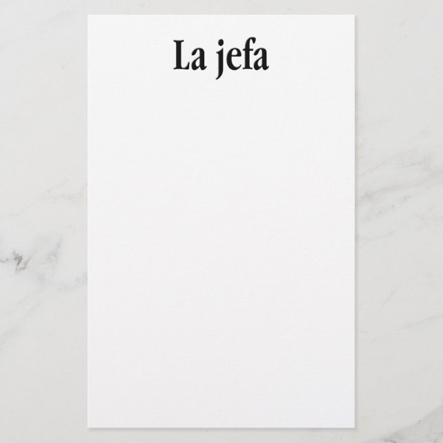 Lámina La jefa (Anverso)
