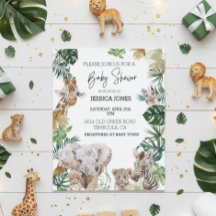 La jungla Safari, un bebé africano, animales, pres