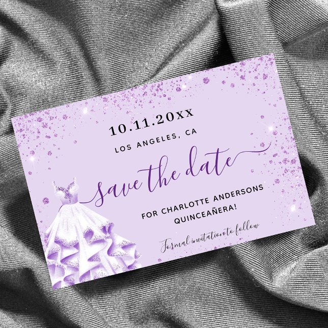 Lámina La lavanda violeta del presupuesto Quinceanera sal (Subido por el creador)