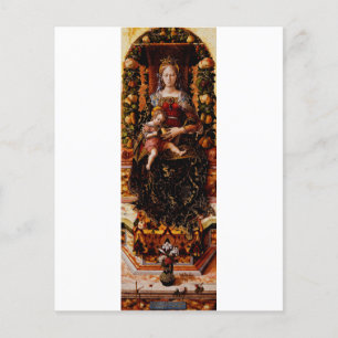 Lámina La Madonna della Candeletta de Carlo Crivelli