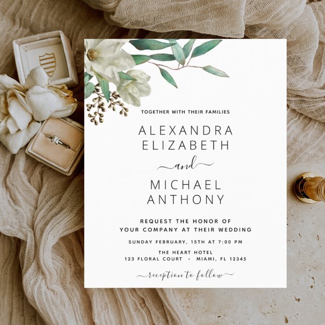 Lámina La Magnolia Presupuestaria Eucalyptus Boda Elegant (Subido por el creador)