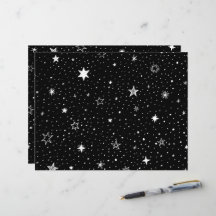 La Mano Blanca Dibujó Estrellas En Negro