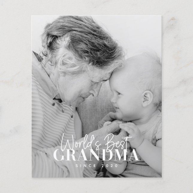 Lámina La mejor abuela del mundo desde la fotografía de M (Anverso)