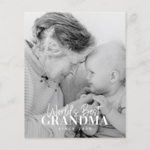 Lámina La mejor abuela del mundo desde la fotografía de M