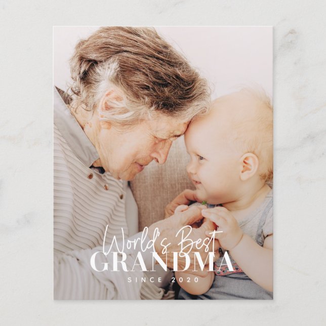 Lámina La mejor abuela del mundo desde la fotografía de M (Anverso)