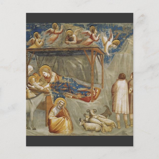 Lámina La Natividad de Jesucristo por Giotto (Anverso)