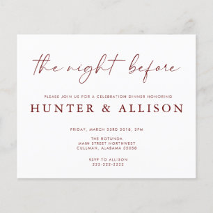 Lámina La noche anterior Invitación