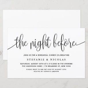 Lámina La noche antes del ensayo de escritura negra