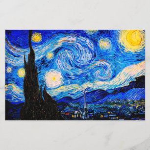 Lámina La Noche Estrellada por Vincent Van Gogh