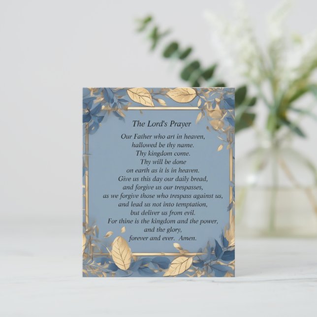 Lámina La oración del Señor (Anverso de pie)