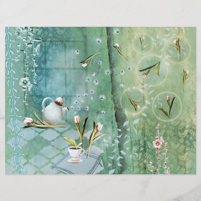 Lámina La primavera viene con los tulipanes 2 (Anverso)