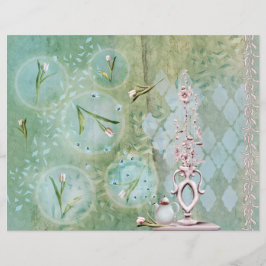 Lámina La primavera viene con tulipanes