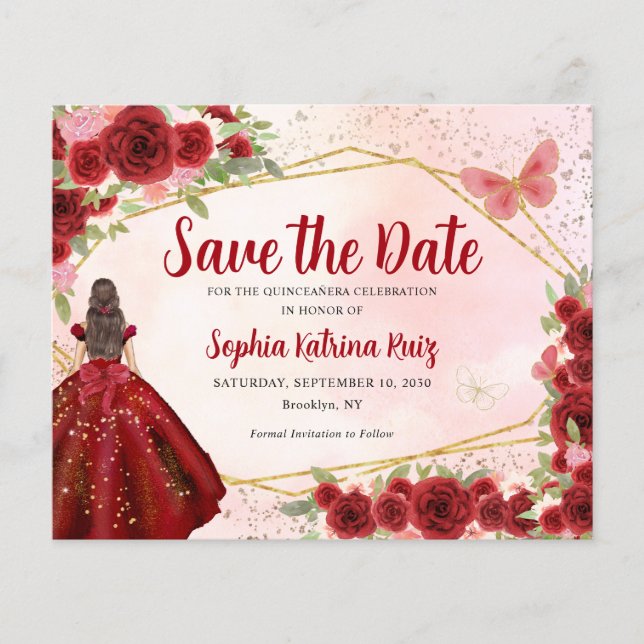 Lámina La princesa de Borgoña Quinceañera salva la fecha (Anverso)