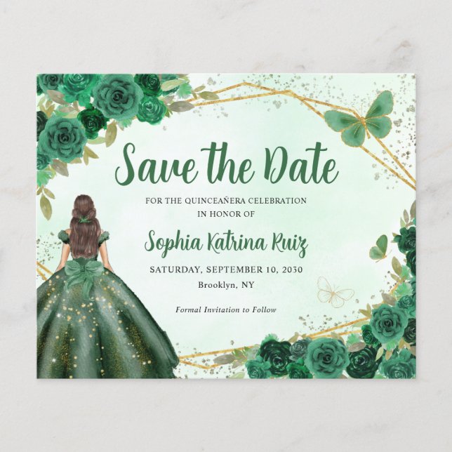Lámina La princesa verde del presupuesto Quinceañera salv (Anverso)