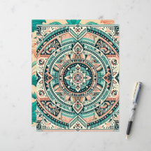 La puesta de sol sobre el papel de cuadernillo con