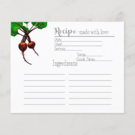 Lámina La receta de las remolachas del jardinero