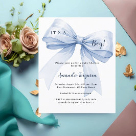 Lámina La reverencia azul es una invitación de Baby Showe