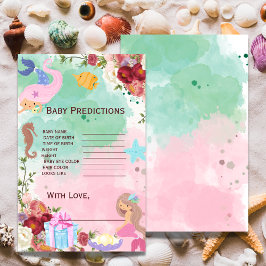 Lámina La sirena bajo el mar, el juego de las prediccione