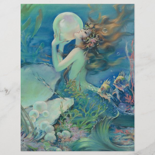 Lámina La sirena de Henry Clive (Anverso)