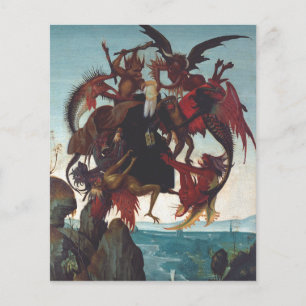 Lámina La tentación de San Antonio por Michelangelo