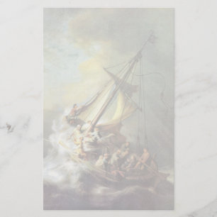 Lámina La Tormenta En El Mar De Galilea. Por Rembrandt Va