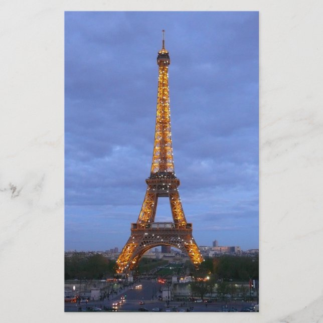 Lámina La Torre Eiffel de París Francia (Anverso)