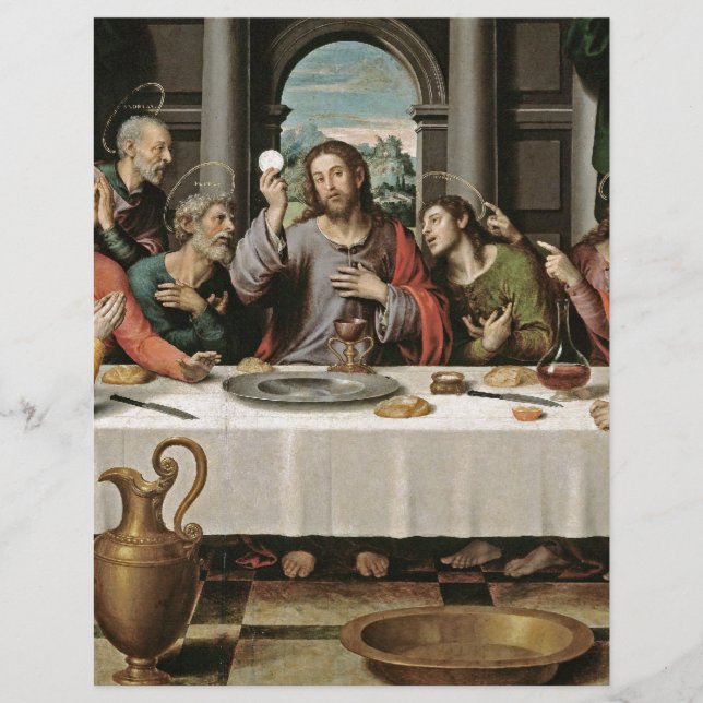 Lámina La última cena (Anverso)