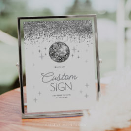 Lámina La última disco del año nuevo Rótulo Personalizado