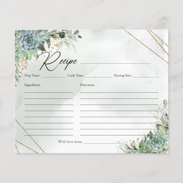 Lámina La vegetación boho suculenta la receta de oro del  (Anverso)