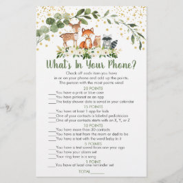 Lámina La vegetación de Woodland lo que hay en tu juego d