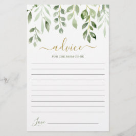 Lámina La vegetación deja consejos para que la mamá sea u