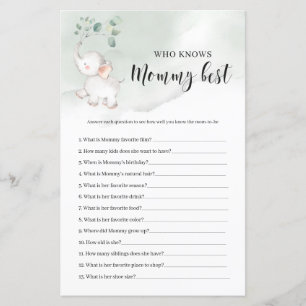 Lámina La vegetación elefante que conoce a mamá mejor jue