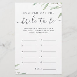 Lámina La vegetación mínima, la edad del juego de novias