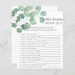 Lámina La vegetación - Quién conoce el mejor juego de mam